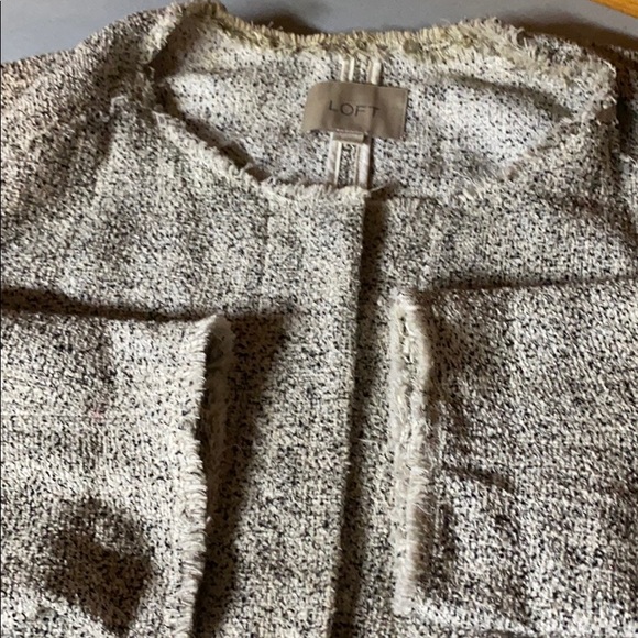 Loft; Gray Speckled Blazer; Jacket; Top; 12 - Picture 6 of 8